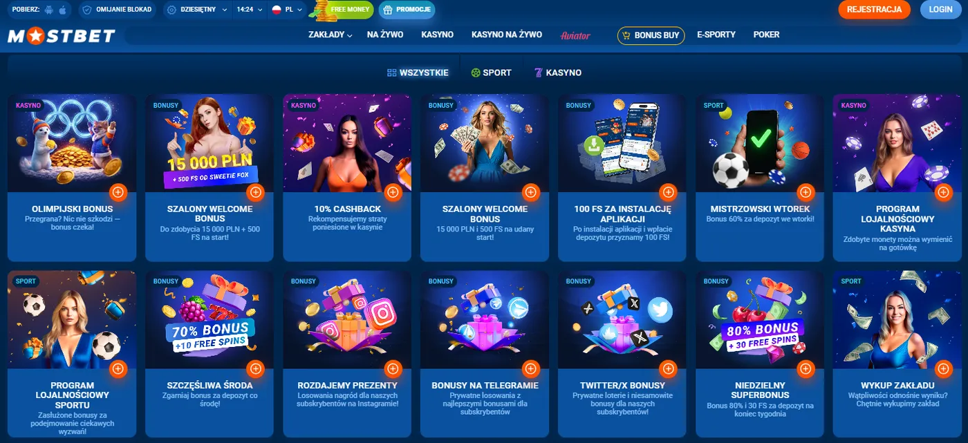 Mostbet Casino aplikacja: gry i zakłady w jednym miejscu
